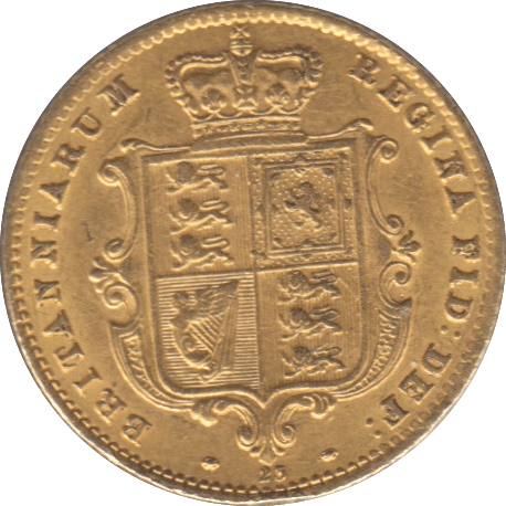 1866 GOLD HALF SOVEREIGN ( AUNC ) DIE 23 - Sovereign - Cambridgeshire Coins