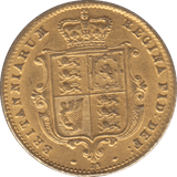 1866 GOLD HALF SOVEREIGN ( AUNC ) DIE 23 - Sovereign - Cambridgeshire Coins