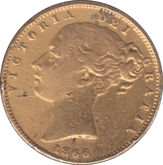 1866 GOLD SOVEREIGN ( GF ) DIE 14 - Sovereign - Cambridgeshire Coins