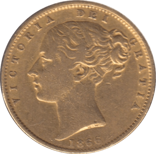 1866 GOLD SOVEREIGN ( GVF ) DIE 68 - Sovereign - Cambridgeshire Coins