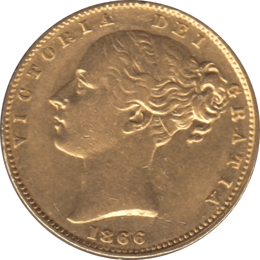 1866 GOLD SOVEREIGN ( GVF ) DIE 69 - Sovereign - Cambridgeshire Coins