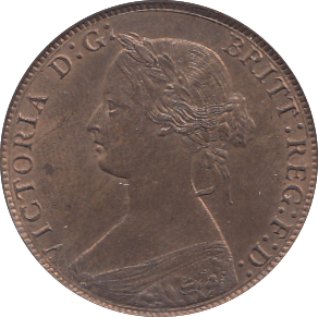 1866 HALFPENNY ( AUNC ) - Halfpenny - Cambridgeshire Coins