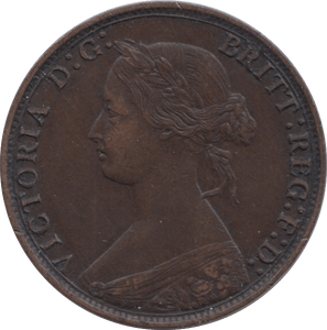 1866 HALFPENNY ( EF ) 8 - Halfpenny - Cambridgeshire Coins