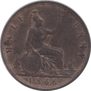 1866 HALFPENNY ( EF ) - Halfpenny - Cambridgeshire Coins