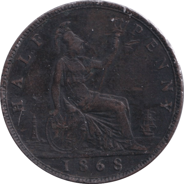 1866 HALFPENNY ( GF ) - Halfpenny - Cambridgeshire Coins