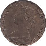 1866 HALFPENNY ( UNC ) - Halfpenny - Cambridgeshire Coins