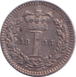 1866 MAUNDY ONE PENNY ( AUNC ) - MAUNDY ONE PENNY - Cambridgeshire Coins