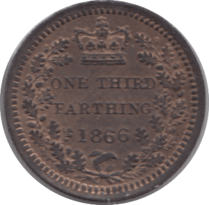 1866 ONE THIRD FARTHING ( BU ) - One Third Farthing - Cambridgeshire Coins
