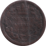 1866 ONE THIRD FARTHING ( NF ) - One Third Farthing - Cambridgeshire Coins