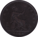 1866 PENNY ( F ) - Penny - Cambridgeshire Coins