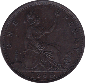1866 PENNY ( GEF ) - Penny - Cambridgeshire Coins