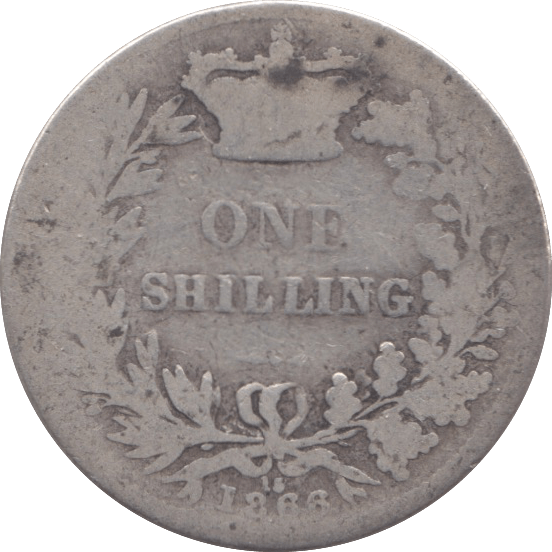 1866 SHILLING DIE 15 ( FAIR ) - Shilling - Cambridgeshire Coins