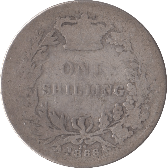 1866 SHILLING ( FAIR ) DIE 18 - Shilling - Cambridgeshire Coins