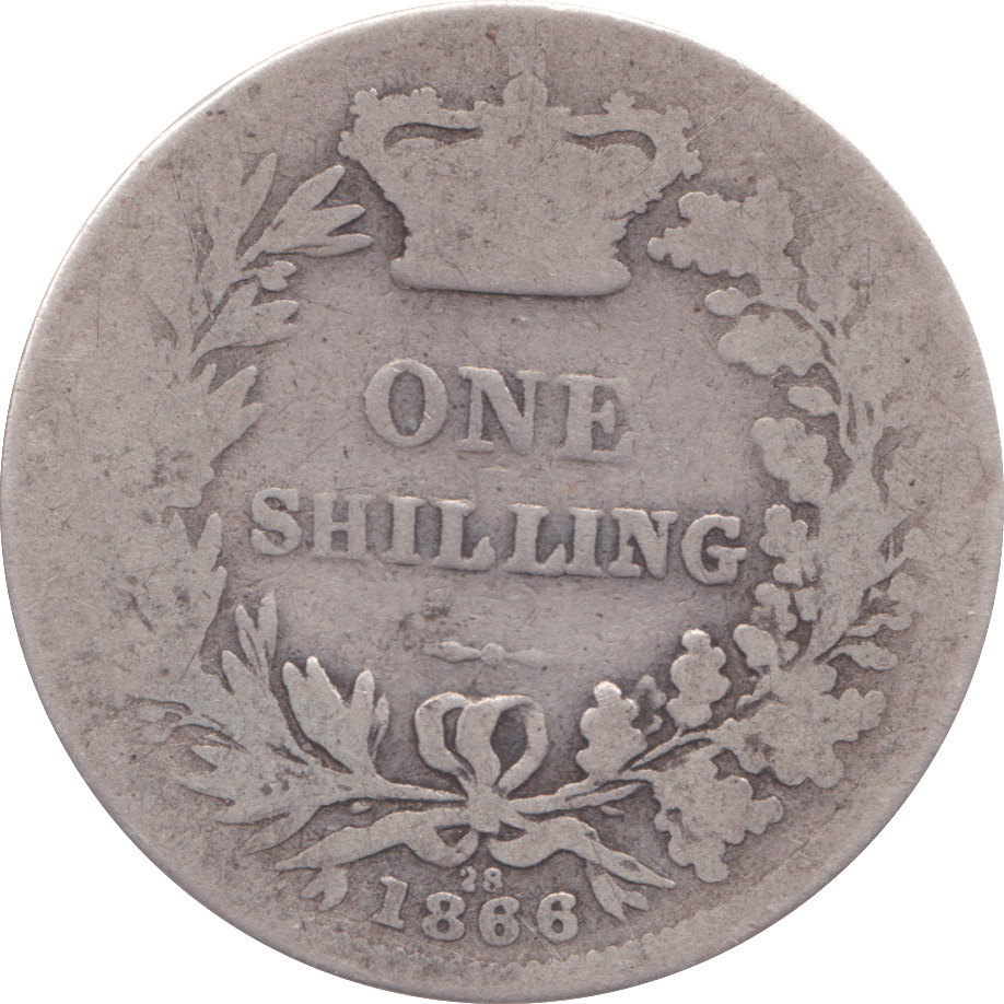 1866 SHILLING ( FAIR ) DIE 28 - Shilling - Cambridgeshire Coins