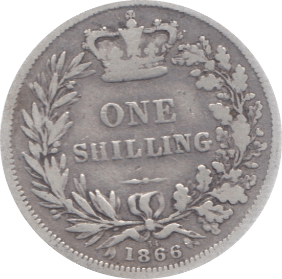 1866 SHILLING ( FAIR ) DIE 34 - Shilling - Cambridgeshire Coins