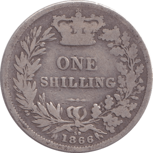 1866 SHILLING ( NF ) - Shilling - Cambridgeshire Coins