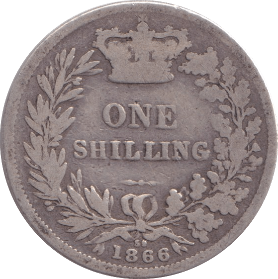 1866 SHILLING ( NF ) - Shilling - Cambridgeshire Coins