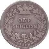 1866 SHILLING ( NF ) - Shilling - Cambridgeshire Coins