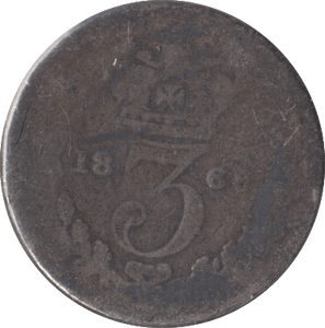 1866 SILVER THREEPENCE ( FAIR ) - Threepence - Cambridgeshire Coins