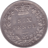 1866 SIXPENCE ( EF ) - Sixpence - Cambridgeshire Coins