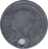 1866 THREEPENCE ( FAIR ) HOLED - Threepence - Cambridgeshire Coins