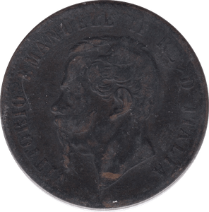 1867 10 CENTESIMI ITALY( NF ) - WORLD COINS - Cambridgeshire Coins