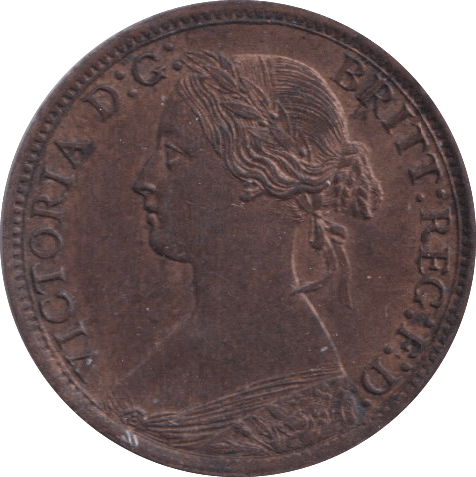 1867 FARTHING ( EF ) - Farthing - Cambridgeshire Coins