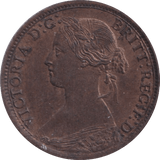 1867 FARTHING ( EF ) - Farthing - Cambridgeshire Coins