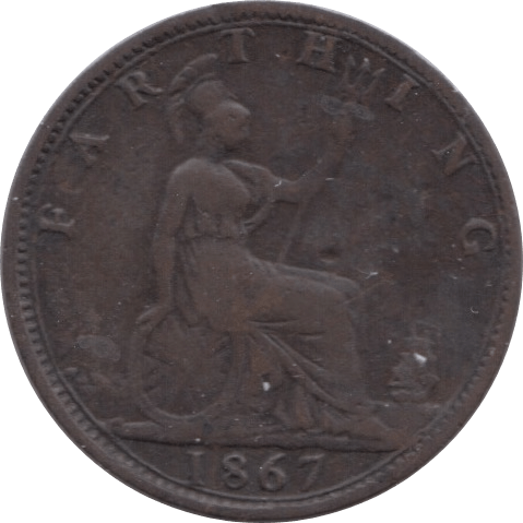 1867 FARTHING ( GF ) 1 - Farthing - Cambridgeshire Coins