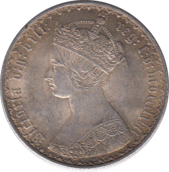 1867 FLORIN ( AUNC ) DIE 5 - FLORIN - Cambridgeshire Coins