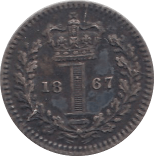 1867 MAUNDY ONE PENNY ( UNC ) - Maundy Coins - Cambridgeshire Coins