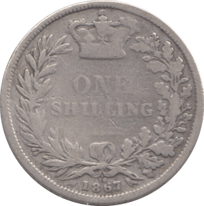1867 SHILLING DIE 15 ( FAIR ) 13 - Shilling - Cambridgeshire Coins