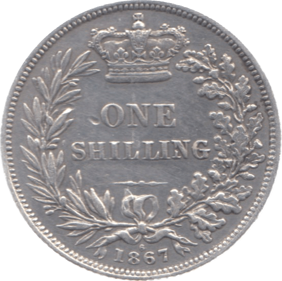 1867 SHILLING ( VF ) DIE 6 - Shilling - Cambridgeshire Coins
