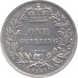 1867 SHILLING ( VF ) DIE 6 - Shilling - Cambridgeshire Coins