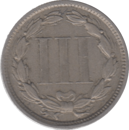 1867 THREE CENTS USA - WORLD COINS - Cambridgeshire Coins