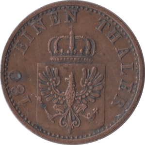 1868 2 PFENNIG GERMANY - WORLD COINS - Cambridgeshire Coins