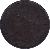 1868 FARTHING ( EF ) B - Farthing - Cambridgeshire Coins