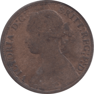 1868 FARTHING ( FAIR ) - Farthing - Cambridgeshire Coins