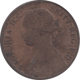 1868 FARTHING ( FAIR ) - Farthing - Cambridgeshire Coins