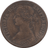 1868 FARTHING ( FINE ) - Farthing - Cambridgeshire Coins