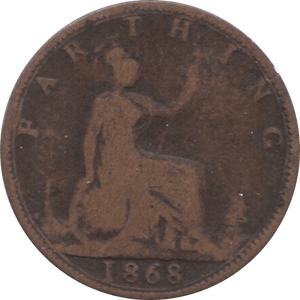 1868 FARTHING ( NF ) 1 - Farthing - Cambridgeshire Coins