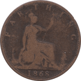 1868 FARTHING ( NF ) 1 - Farthing - Cambridgeshire Coins