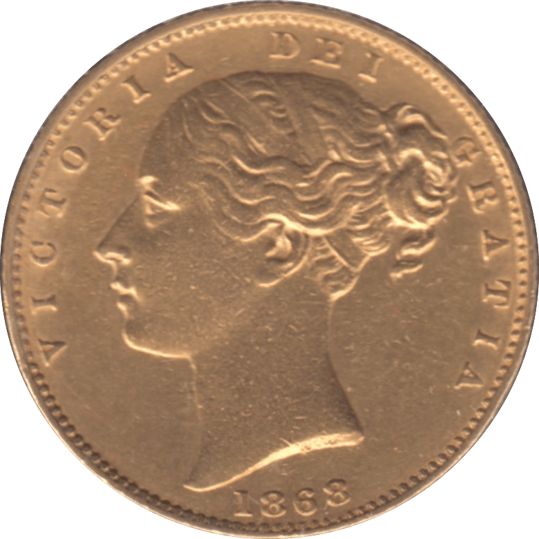 1868 GOLD SOVEREIGN ( EF ) DIE 6 - Sovereign - Cambridgeshire Coins