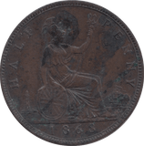 1868 HALFPENNY ( GVF ) 8 - Halfpenny - Cambridgeshire Coins