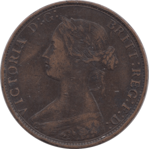 1868 HALFPENNY ( VF ) 14 - Halfpenny - Cambridgeshire Coins