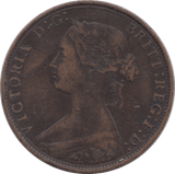 1868 HALFPENNY ( VF ) 14 - Halfpenny - Cambridgeshire Coins