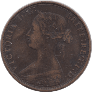1868 HALFPENNY ( VF ) - Halfpenny - Cambridgeshire Coins