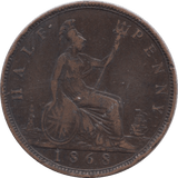 1868 HALFPENNY ( VF ) - Halfpenny - Cambridgeshire Coins