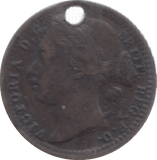 1868 ONE THIRD FARTHING ( VF ) HOLED - One Third Farthing - Cambridgeshire Coins