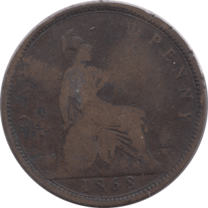 1868 PENNY ( FAIR ) 1 - PENNY - Cambridgeshire Coins